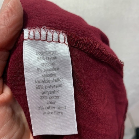 Maurices Embellished Lace Sleeve Top - Picture 7 of 7